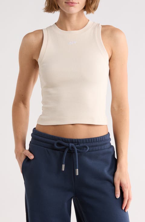 Row Cotton Blend Ribbed Tank