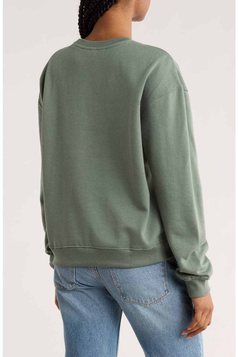 Sundown Crew Sweatshirt, Alternate, color, JADE