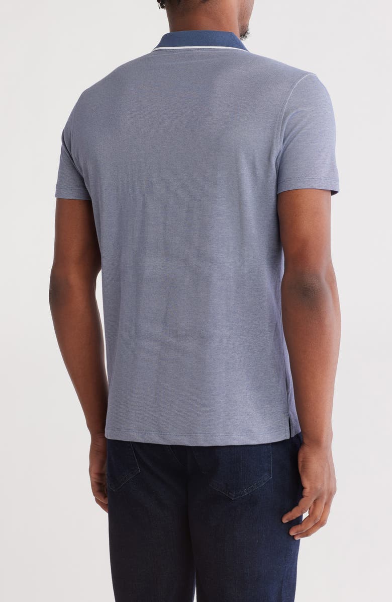 Robert Barakett Farmsworth Cotton Blend Quarter Zip Polo, Alternate, color, Navy