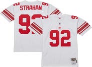 Mitchell & Ness Men's Mitchell & Ness Michael Strahan White New York Giants Legacy Replica Jersey