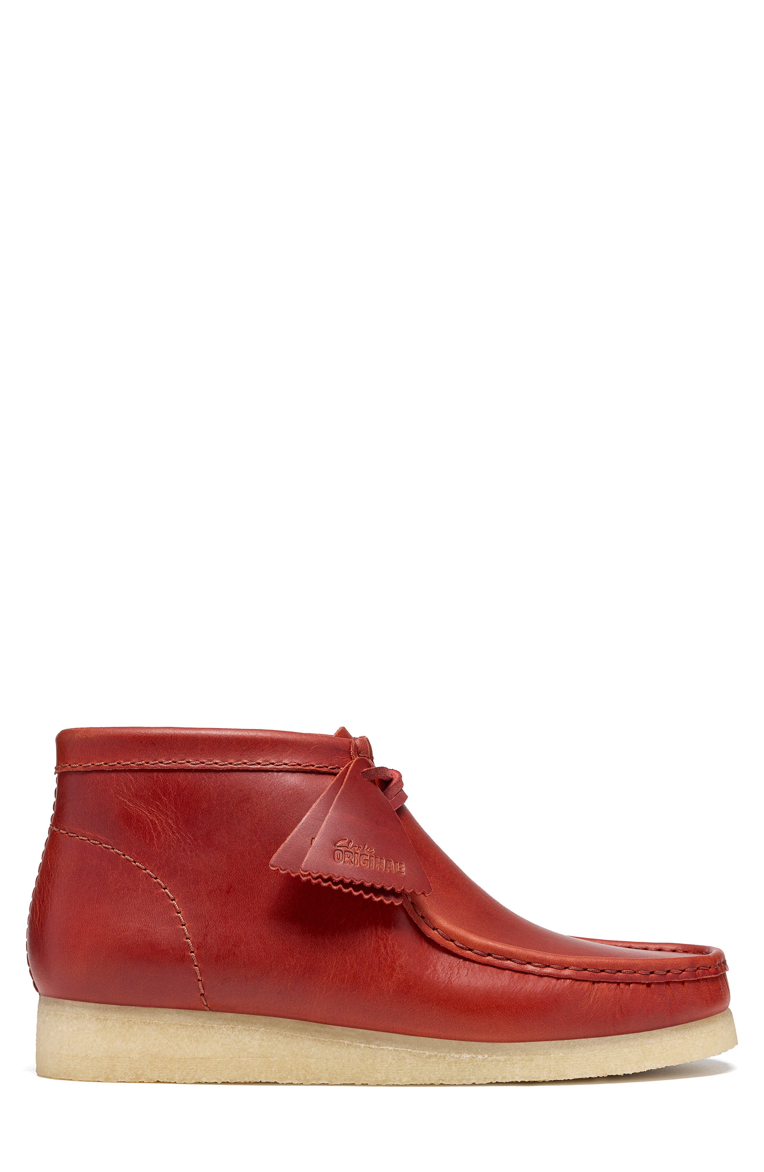 Wallabee Boot, Alternate, color, BRICK RED