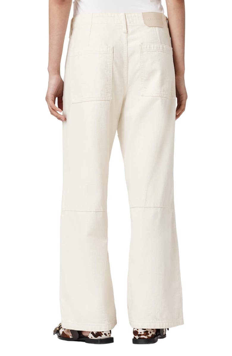 AllSaints Tay Wide Leg Carpenter Jeans, Alternate, color, Ecru White
