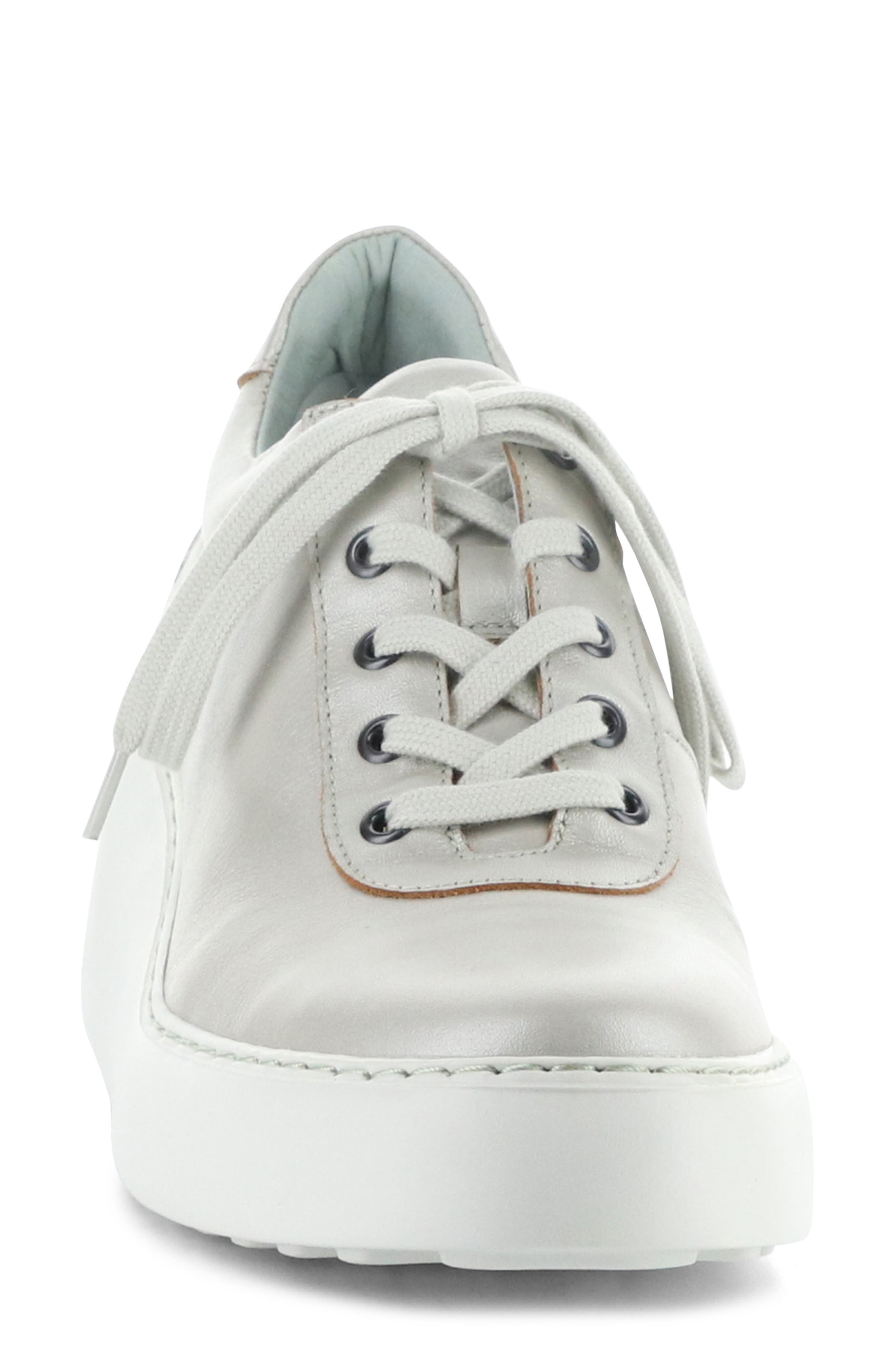 Dipo Wedge Sneaker, Alternate, color, 005 SILVER DUBLIN