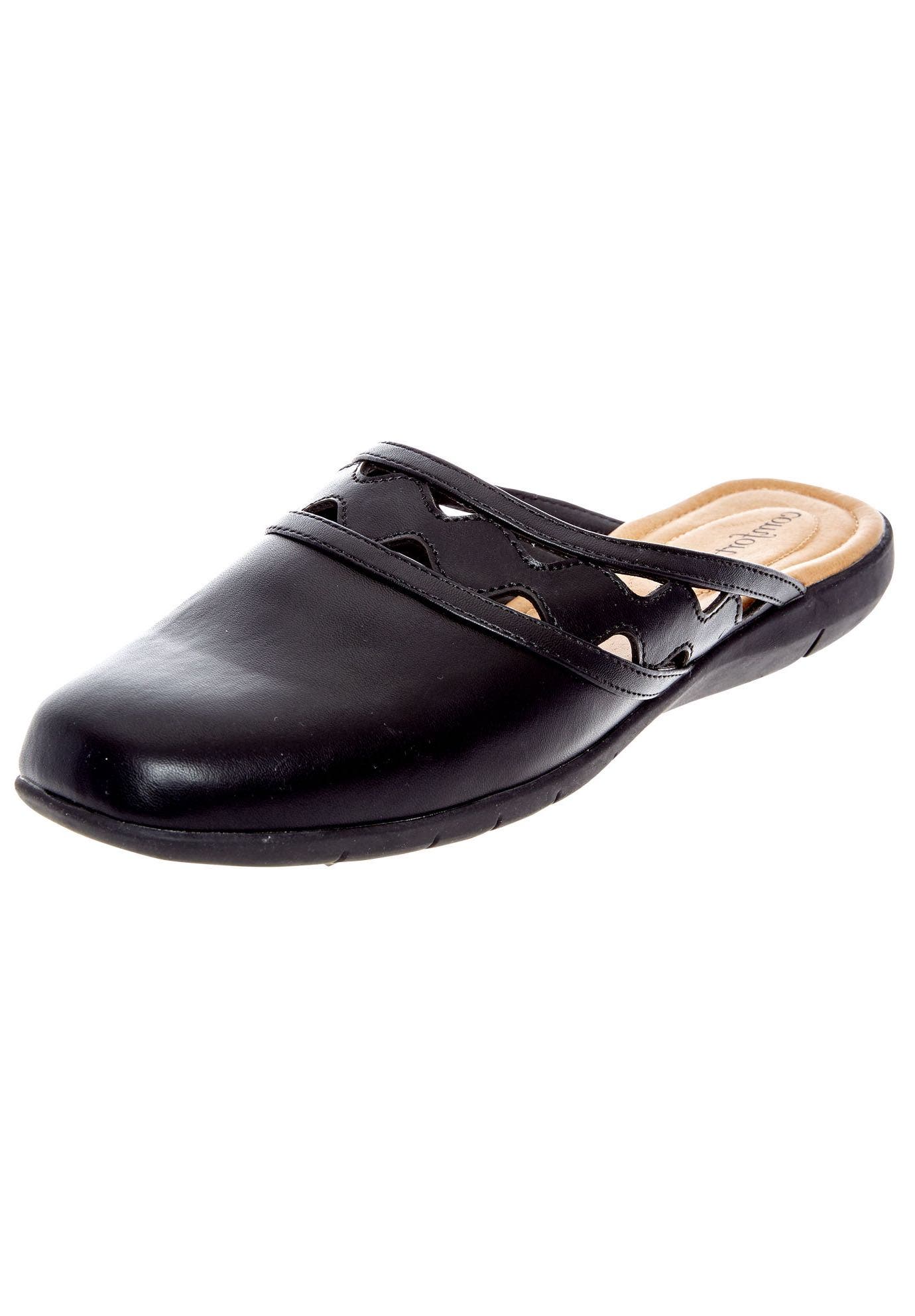 Comfortview The McKenna Slip On Mule, Main, color, Black