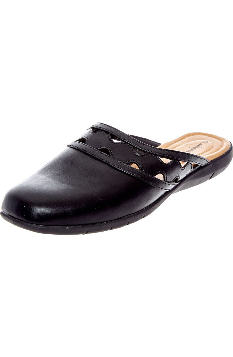 Comfortview The McKenna Slip On Mule, Main, color, Black