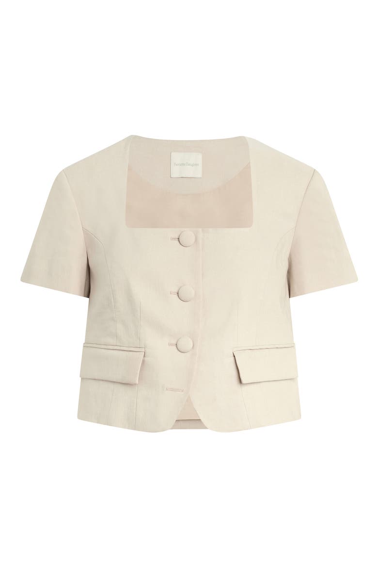 The Mayfair Linen Blend Top, Alternate, color, LIGHT KHAKI