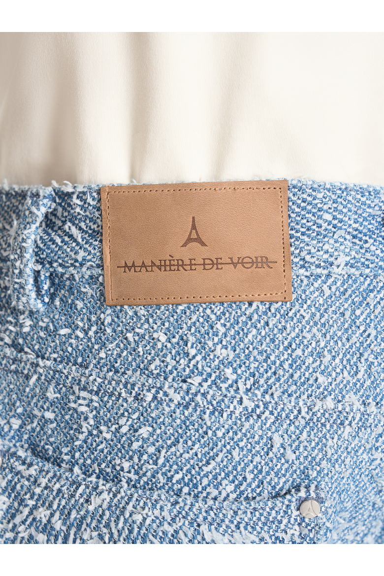Arnault Boucle Denim Relaxed Fit Jeans, Alternate, color, Blue