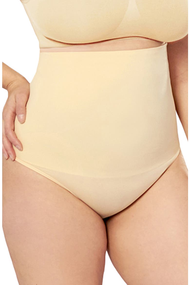 High Waist Shaper Thong, Main, color, BEIGE