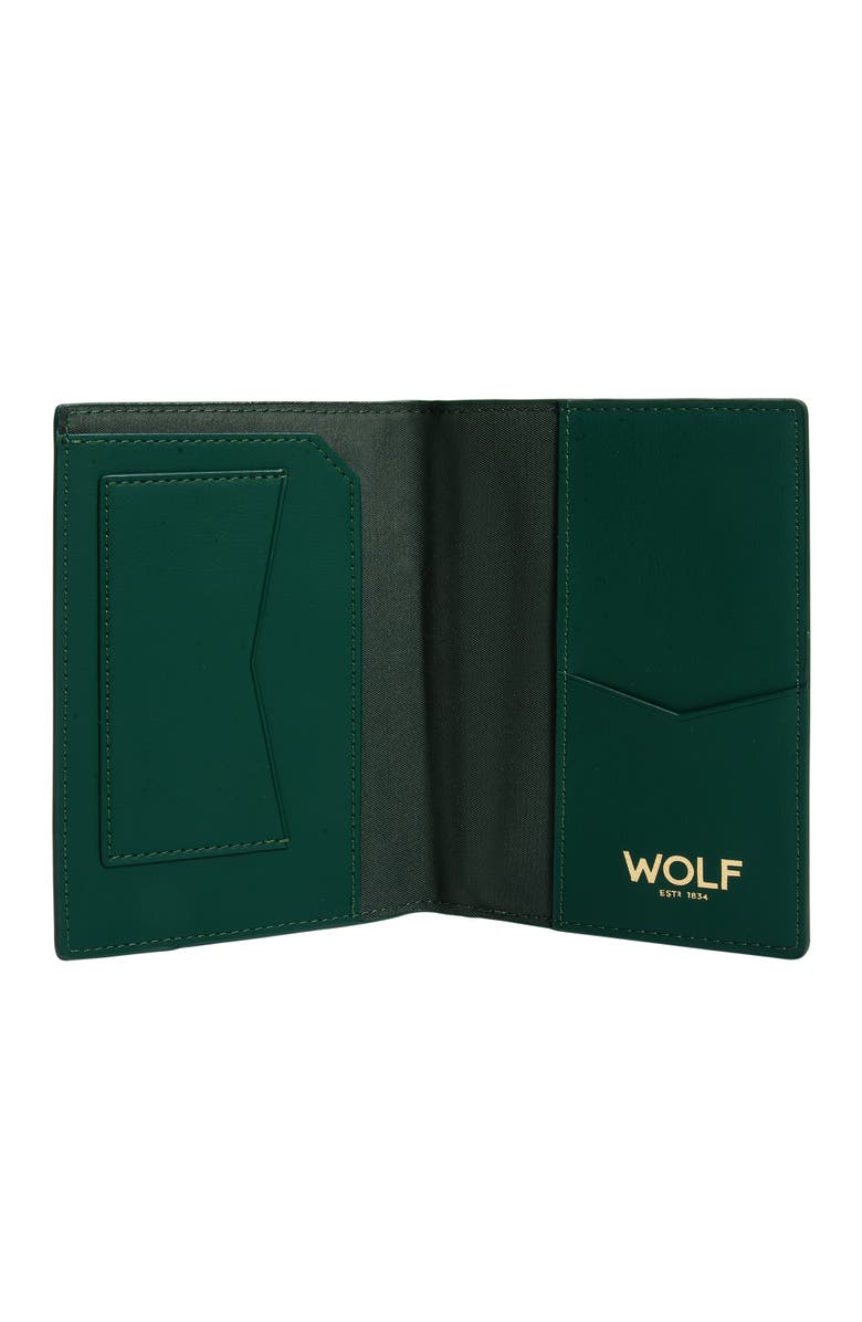 WOLF Signature Passport Sleeve, Alternate, color, Green