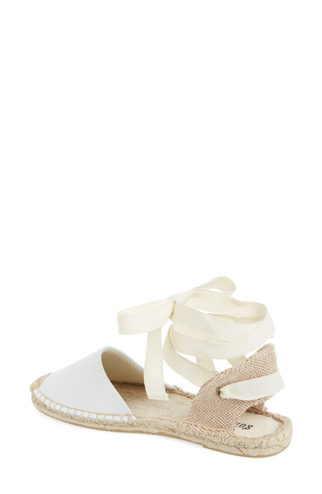 Espadrille Sandal, Alternate, color, WHITE