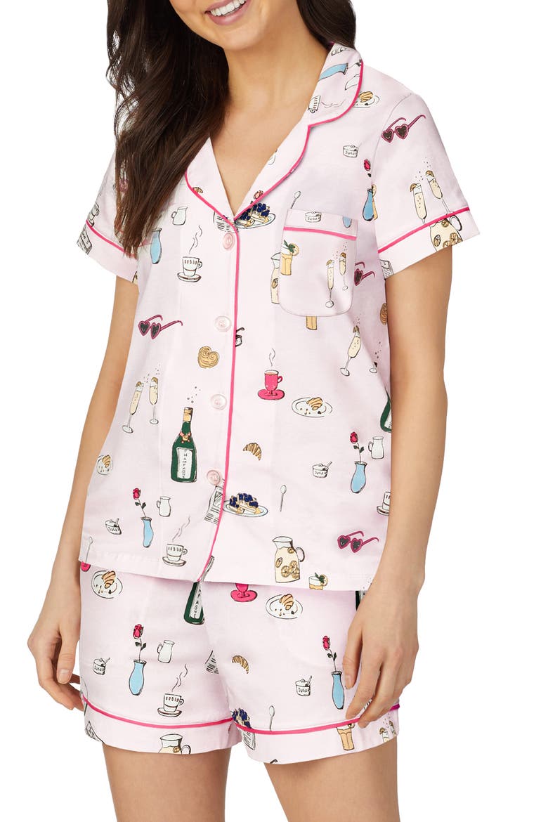 Classic Shorty Pajamas, Main, color, LETS DO BRUNCH