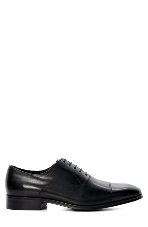 Dune London Solver Cap Toe Oxford In Black