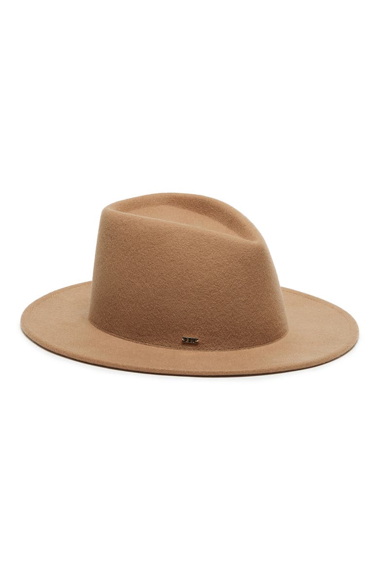Blaine Wool Felt Fedora, Main, color, CAMEL