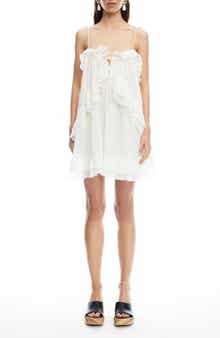 LIONESS Ethereal Ruffle Chiffon Minidress