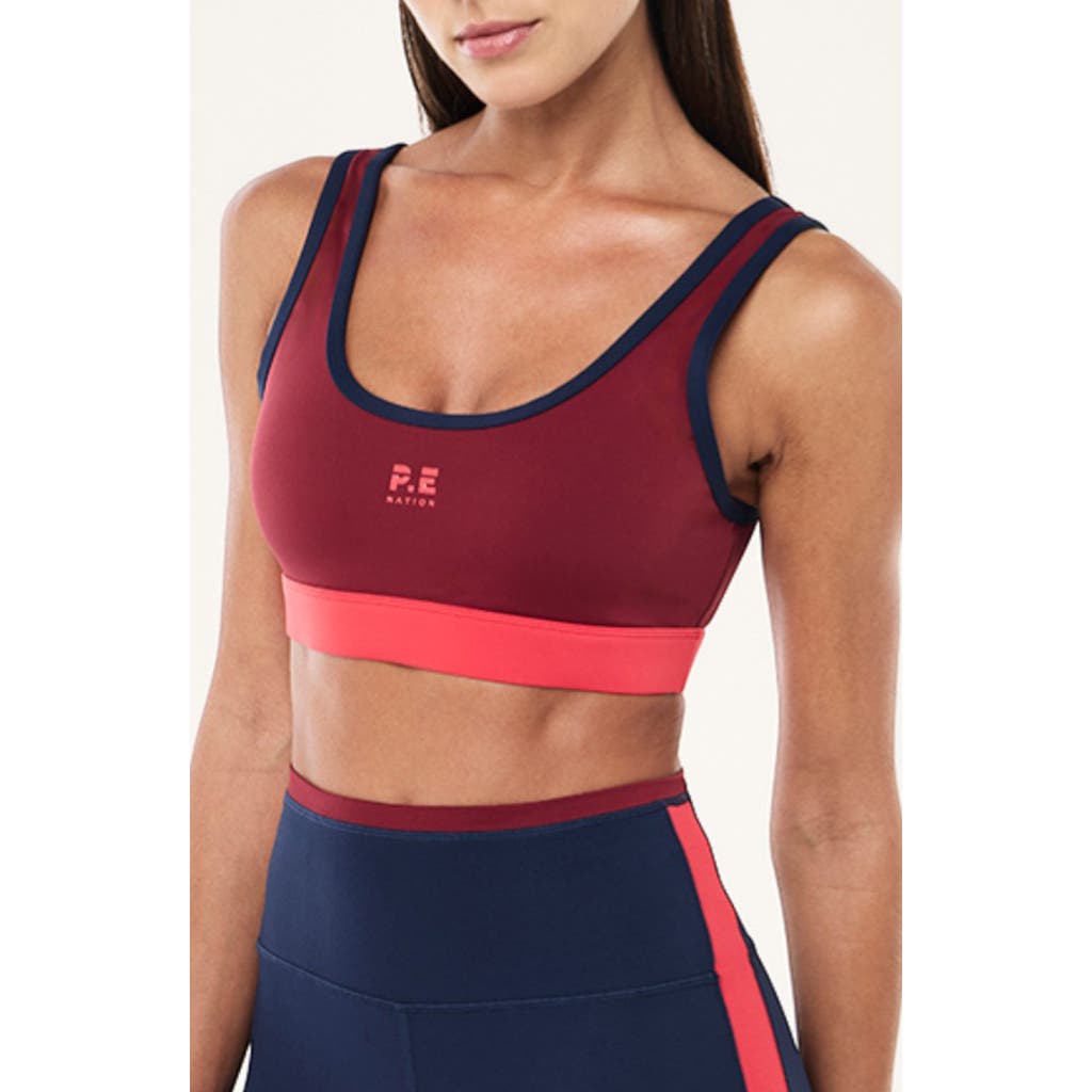 P.e Nation Pursuit Sports Bra In Multi