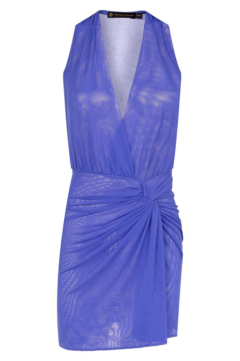 Karina Twist Front Cover-Up, Alternate, color, BLUE