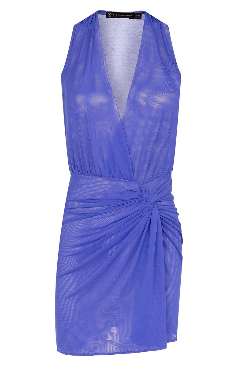 ViX Paula Hermanny Karina Twist Front Cover-Up, Alternate, color, Blue