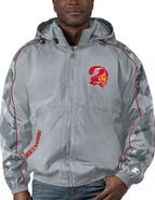 STARTER Men's Starter Gray Tampa Bay Buccaneers Thursday Night Gridiron Throwback Full-Zip Jacket