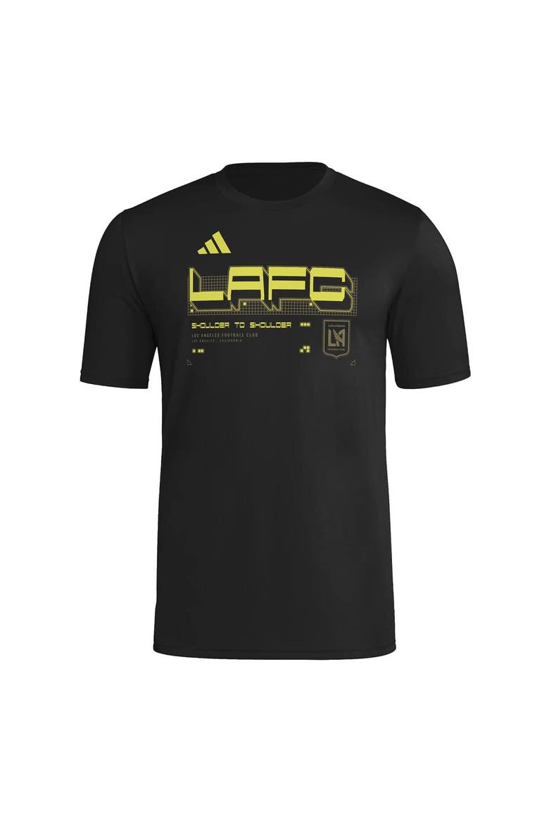 Men's adidas  Black LAFC 2026 Anthem AEROREADY Pregame T-Shirt, Alternate, color, Black