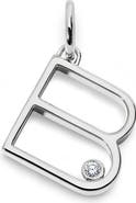 Monica Vinader Lab Grown Diamond Initial Pendant
