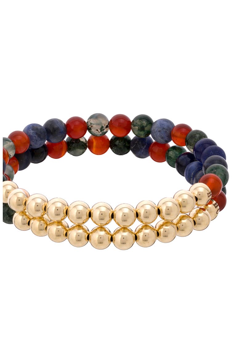 N77 Detox Set of 2 Healer's Bracelets, Alternate, color, YELLOW GOLD