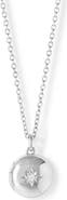 Astley Clarke Silver Biography Mini Silver Locket Necklace