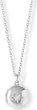 Astley Clarke Silver Biography Mini Silver Locket Necklace
