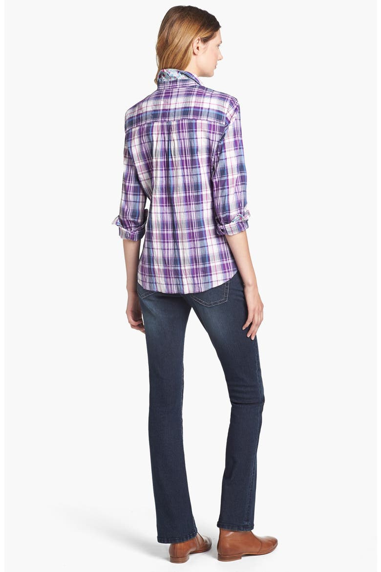 Madras Plaid Shirt, Alternate, color, PURPLE