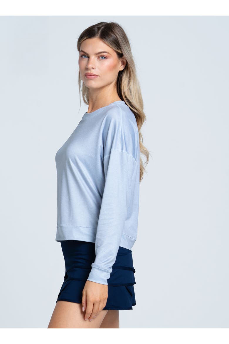 Hype Long Sleeve Top, Alternate, color, Heather Grey