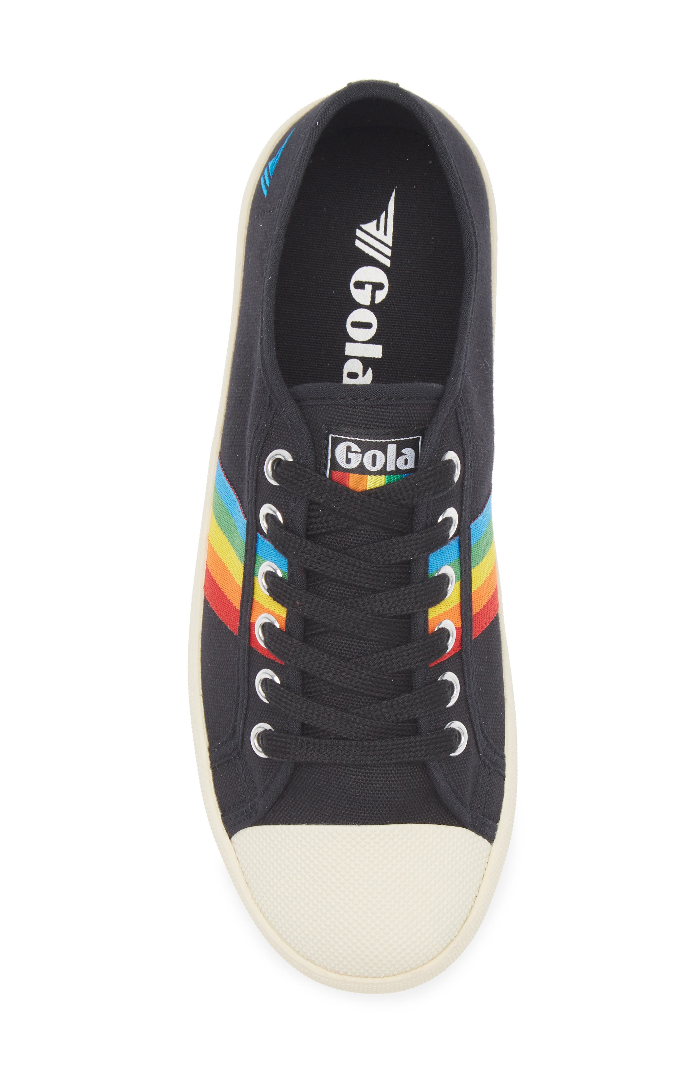 Gola Coaster Peak Rainbow Sneaker, Alternate, color, Black/ Multi