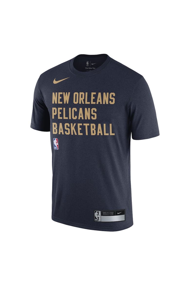 Men's Nike Navy New Orleans Pelicans 2023/24 Sideline Legend Performance Practice T-Shirt, Alternate, color, Navy
