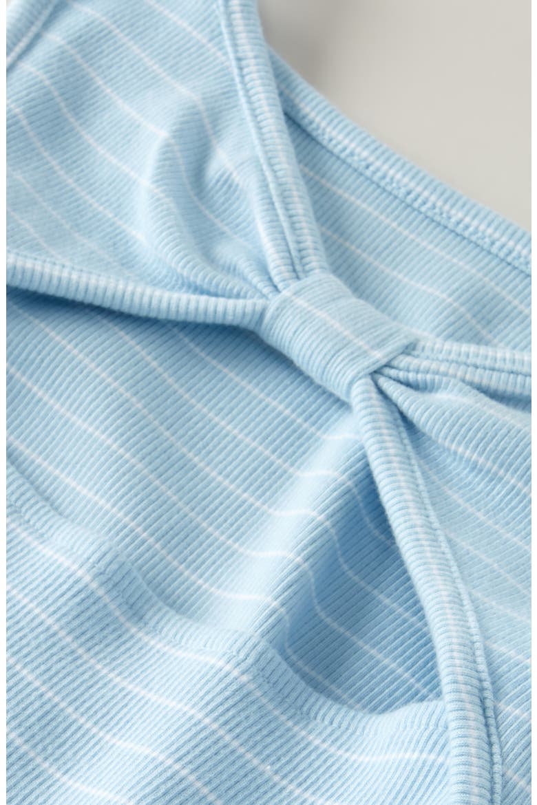 Kids' Open Back Cotton Blend Rib Dress, Alternate, color, BLUE COOL JODIE STRIPE