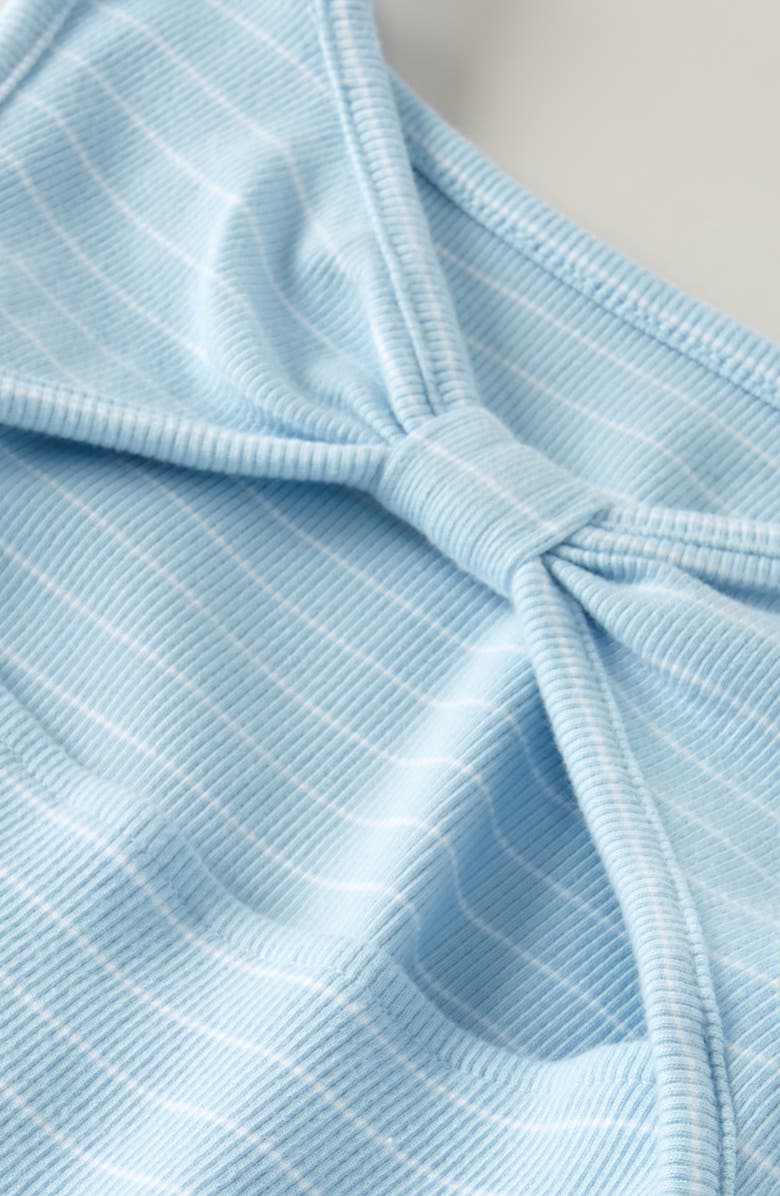 Nordstrom Kids' Open Back Cotton Rib Dress, Alternate, color, Blue Cool Jodie Stripe