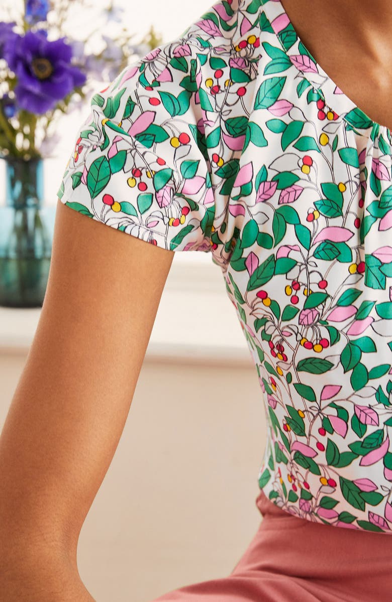 Boden Florence Short Sleeve Top, Alternate, color, 