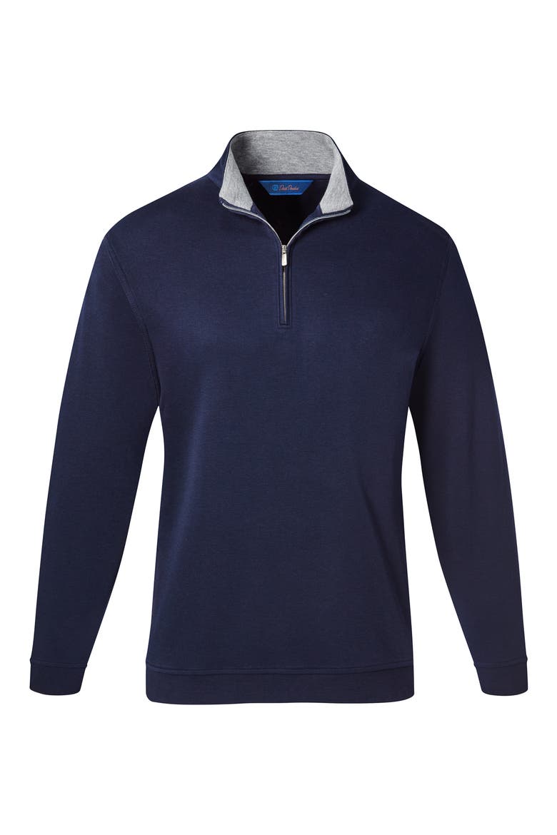 Quarter Zip Pullover, Alternate, color, NAVY