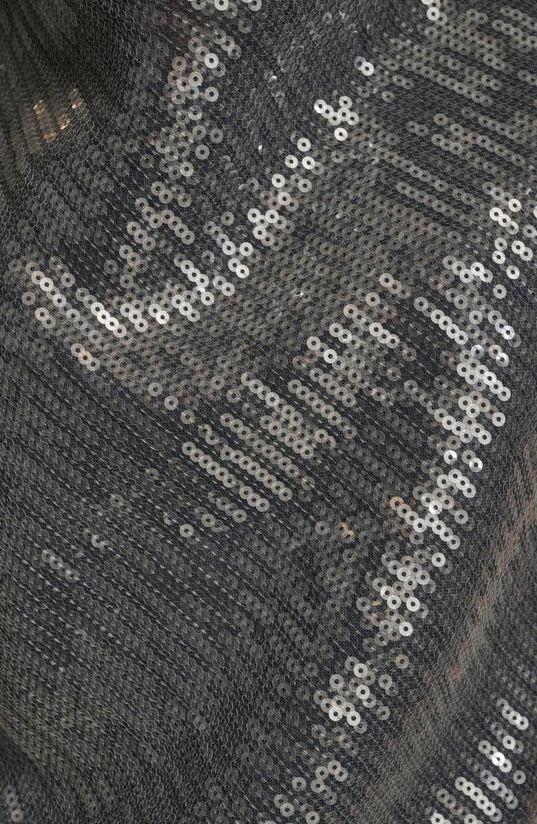 Donna Karan New York Sparkle Mesh Top, Alternate, color, Storm Blue