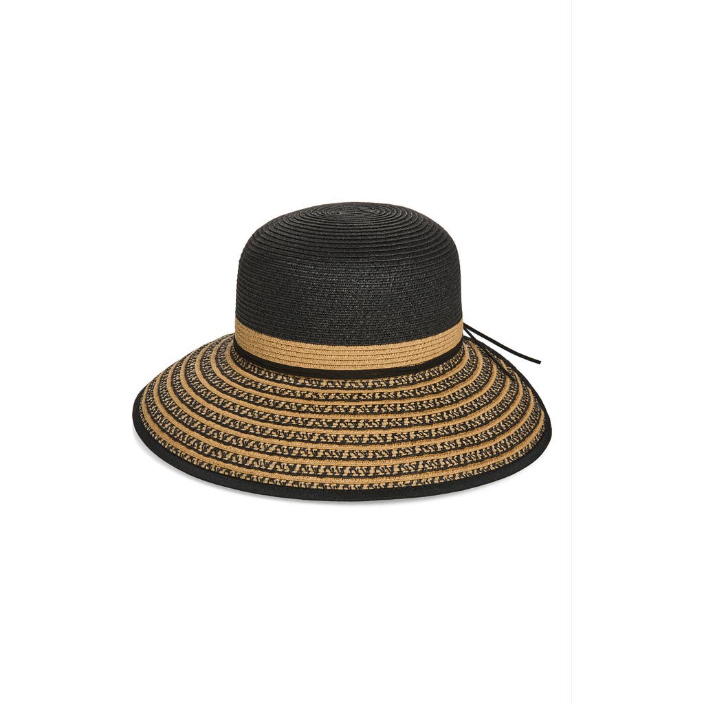 Nine West Colorblock Stripe Hat in Black at Nordstrom Rack