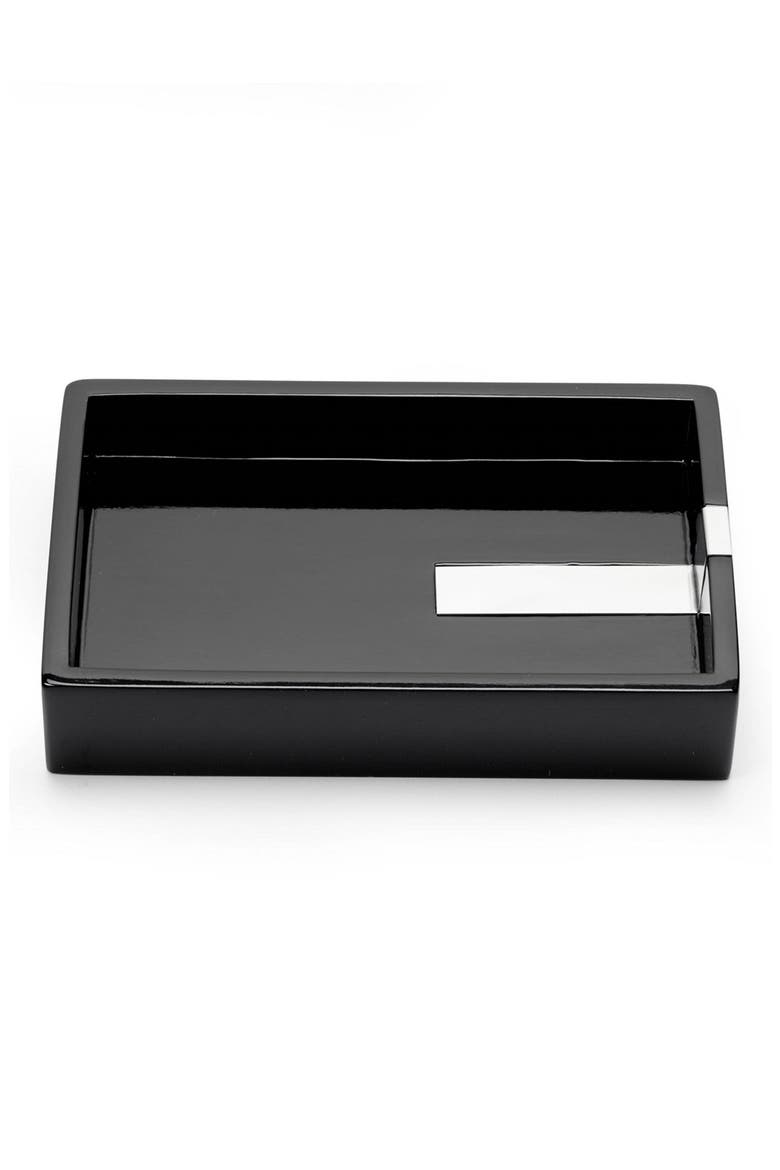 Houston Street Soap Dish, Main, color, BLACK