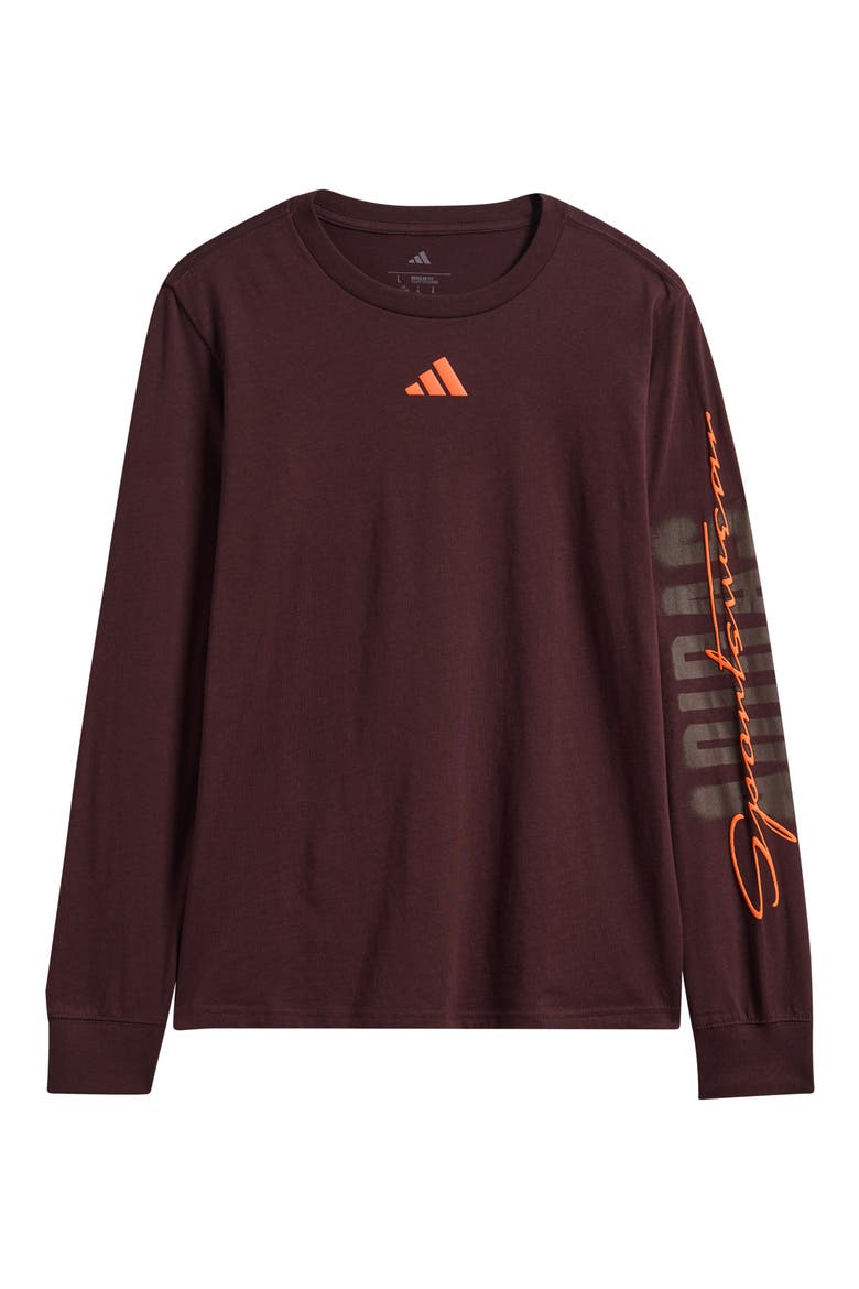Kids' Collegiate Cotton Jersey T-Shirt, Main, color, DARK BROWN