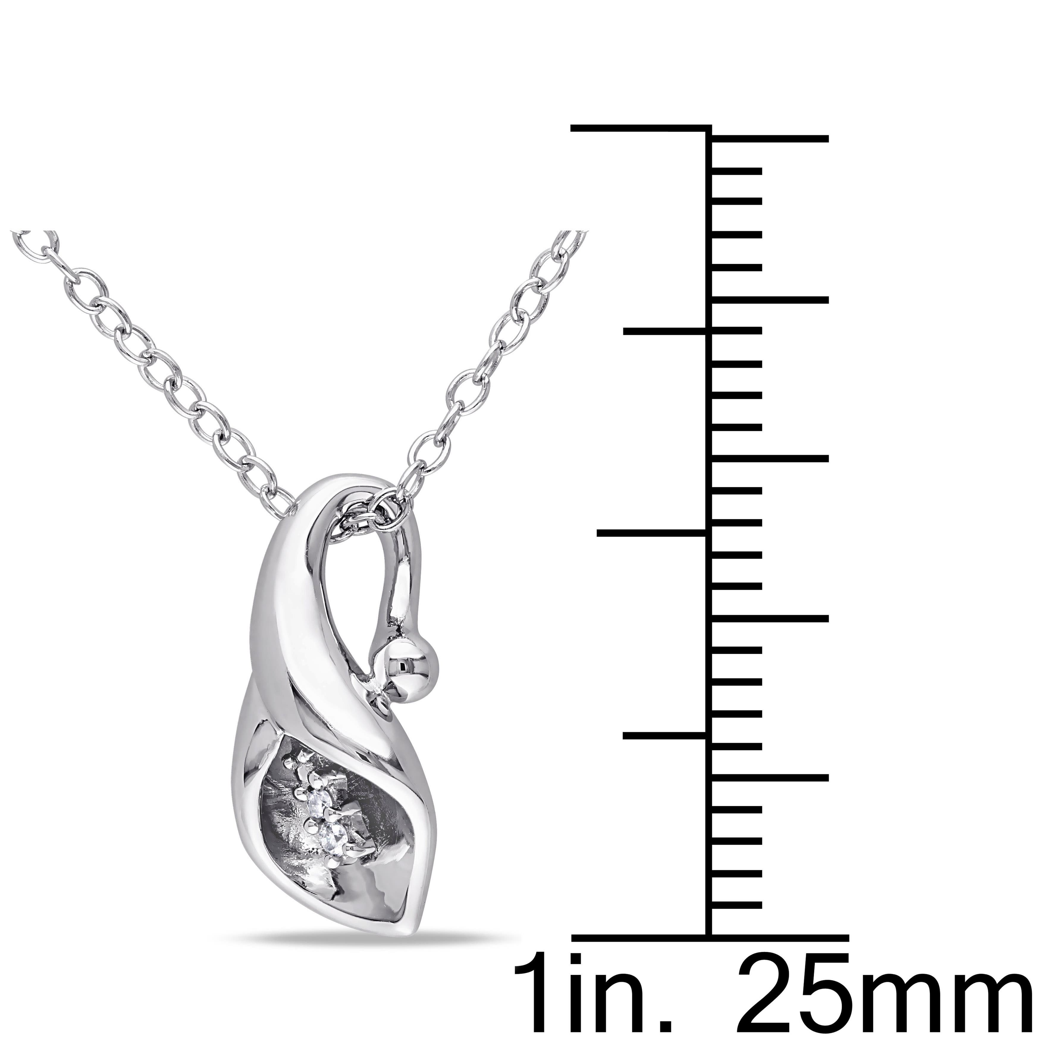 Julianna B. Diamond Calla Lily Pendant Necklace (Women) | Nordstrom