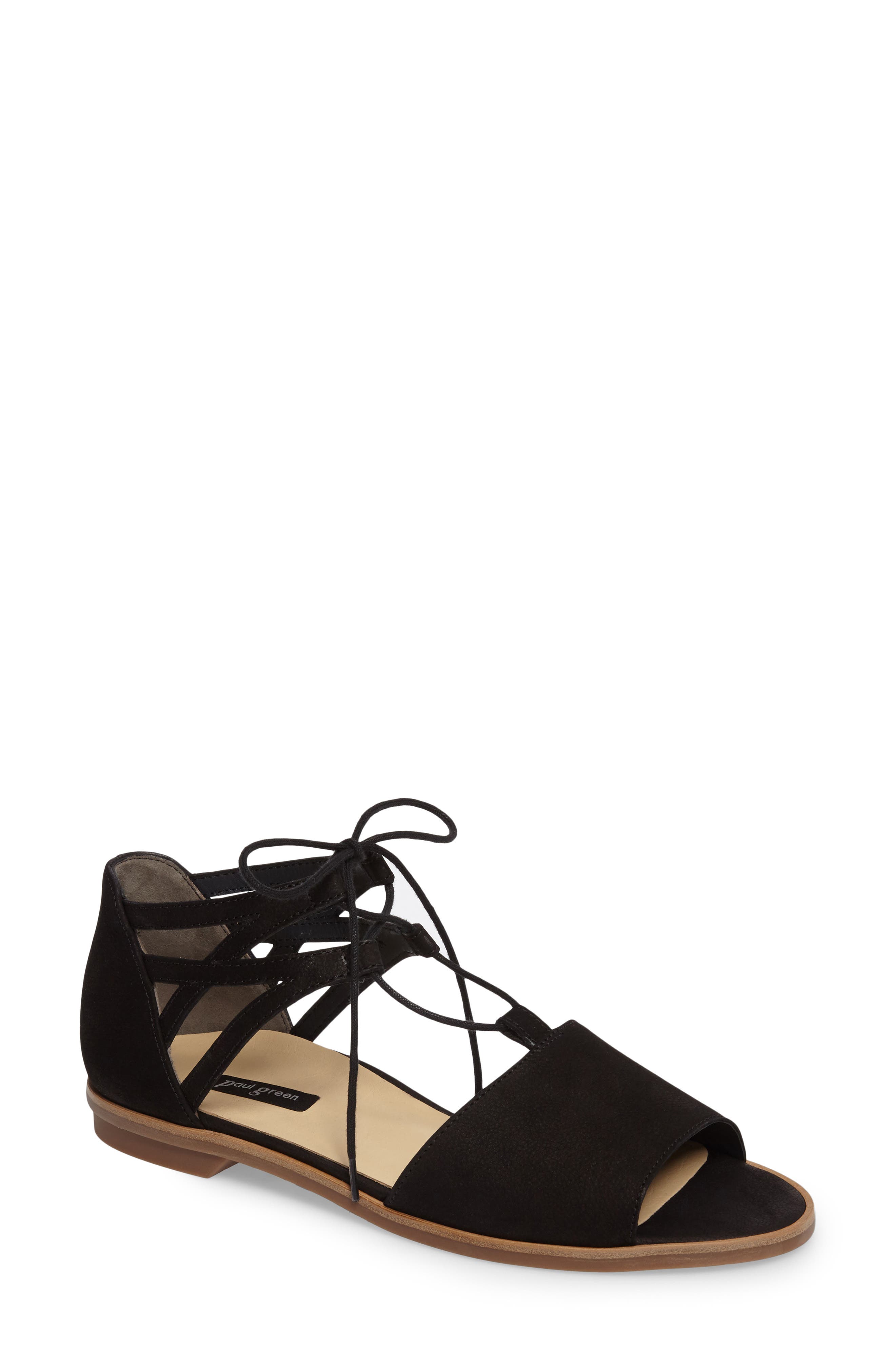 Paul Green Morea Lace-Up Sandal, Main, color, 