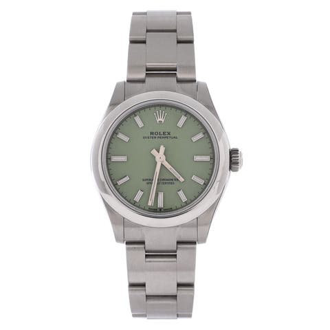 Oyster Perpetual Pistachio Green Automatic Watch Stainless Steel 31