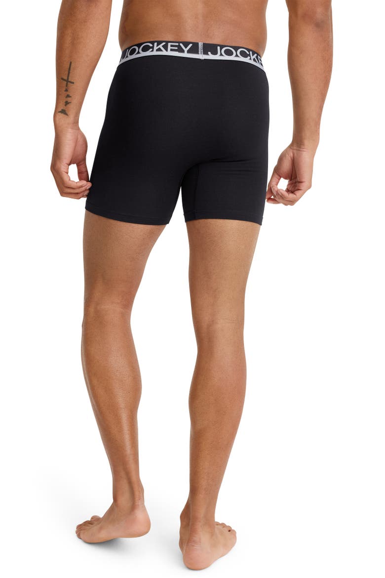 Men's True Style 6" Boxer Brief - 3 Pack, Alternate, color, Black Out
