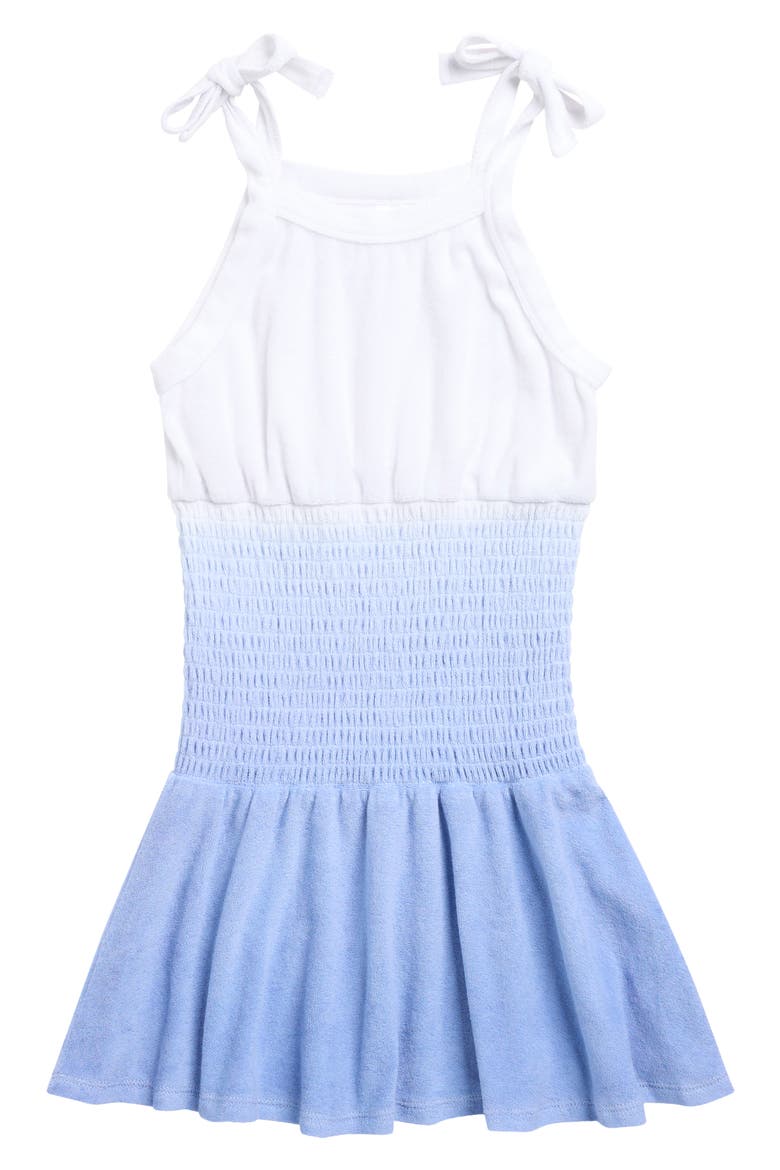 Kids' Terry Cloth Cover-Up Dress, Main, color, BLUE