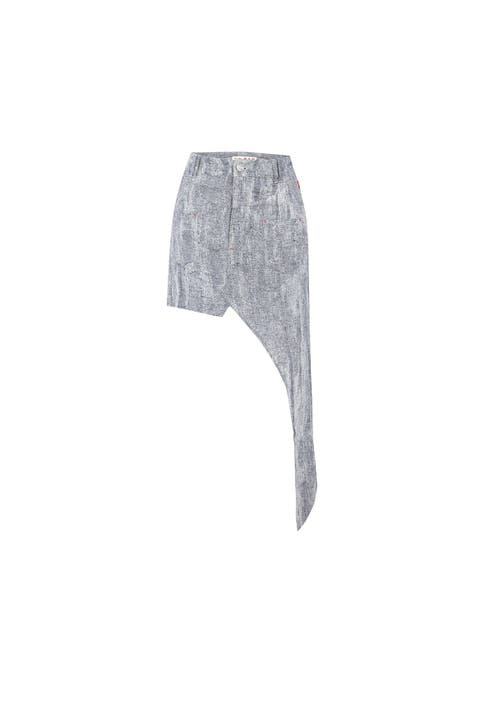 Cotton Free Heaven Cut Out Denim Skirt