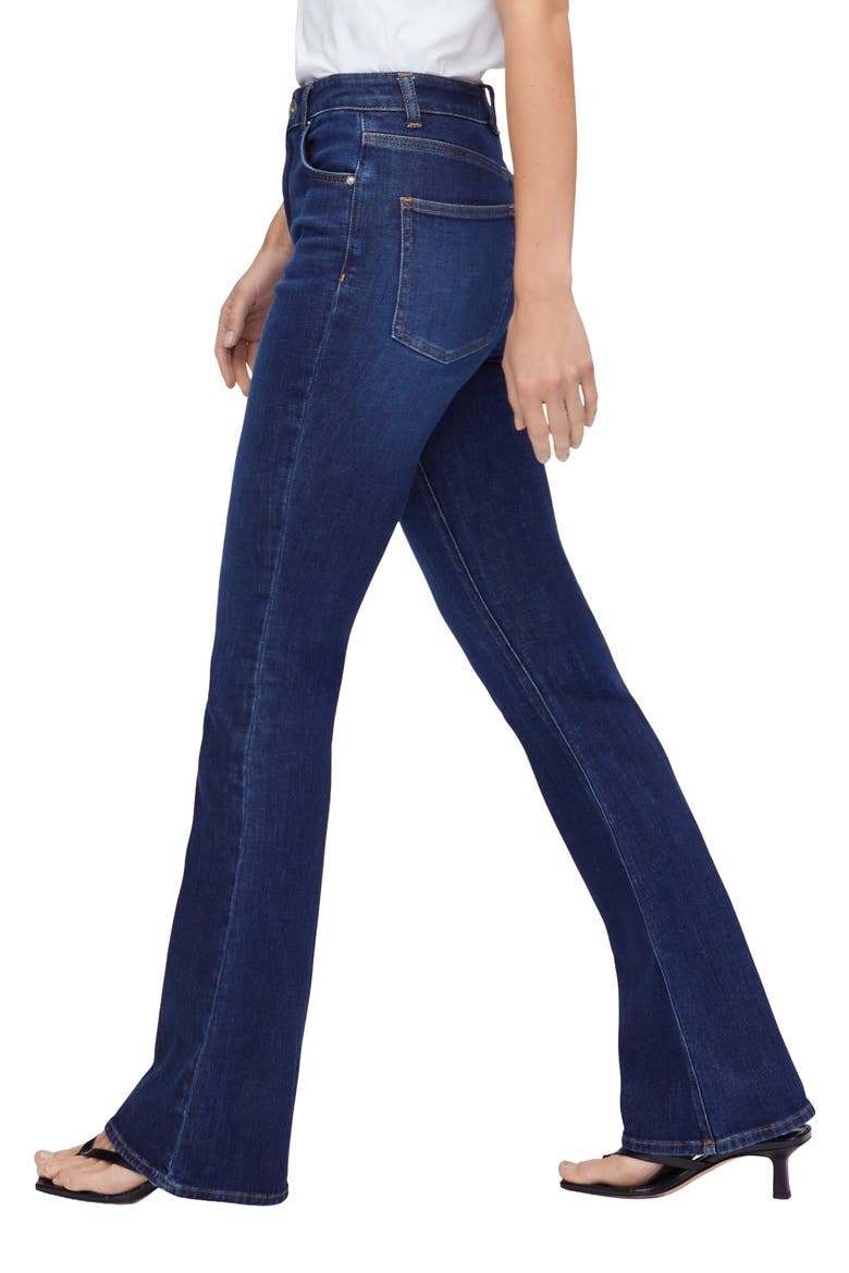 Slim Flare Organic Cotton Jeans, Alternate, color, OCEAN BLUE