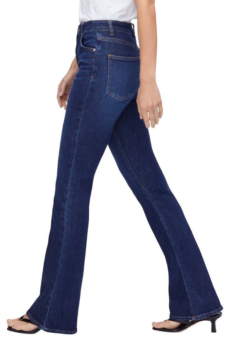 ALIGNE Slim Flare Organic Cotton Jeans, Alternate, color, Ocean Blue