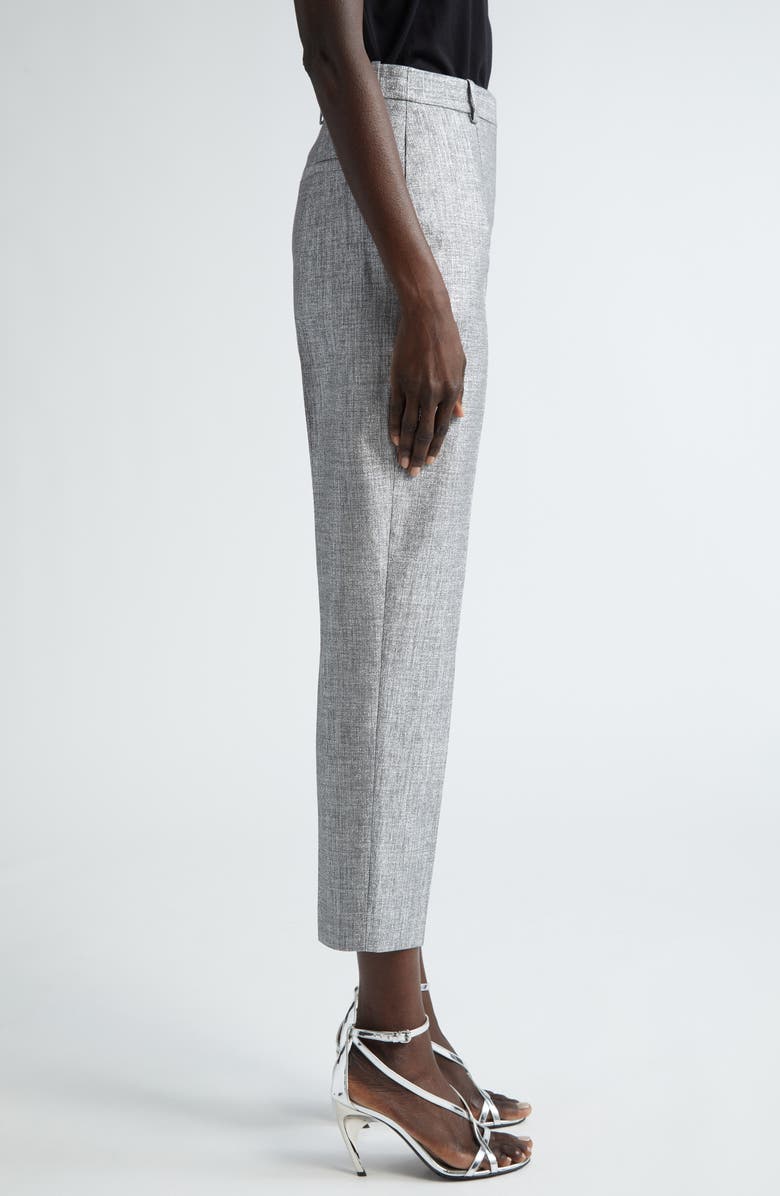 McQueen High Waist Cigarette Trousers, Alternate, color, 