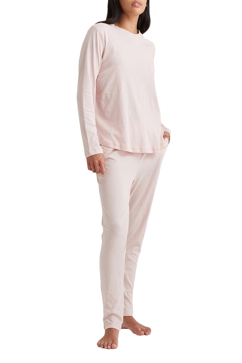 Jada Long Sleeve Cotton Pajama Top, Alternate, color, PAPINELLE PINK