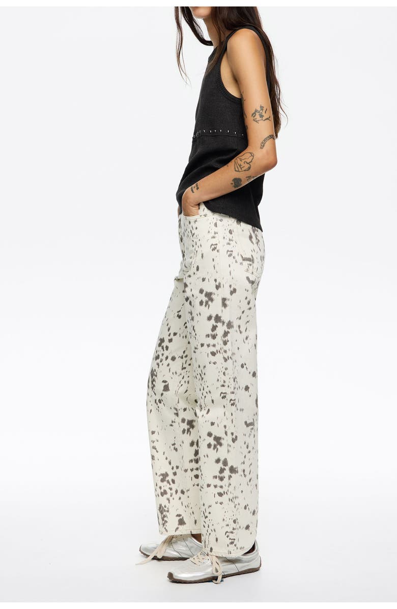 Bimba y Lola Straight Cropped - Lynx Trousers, Alternate, color, Lynx Ivory